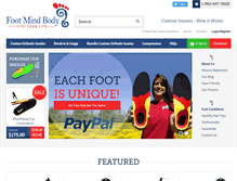 Tablet Screenshot of footmindbody.com